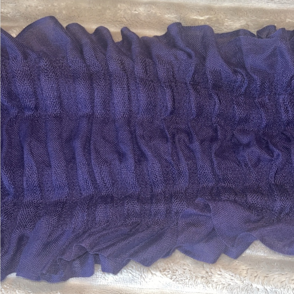 The Limited Deep Purple Ruched Scarf